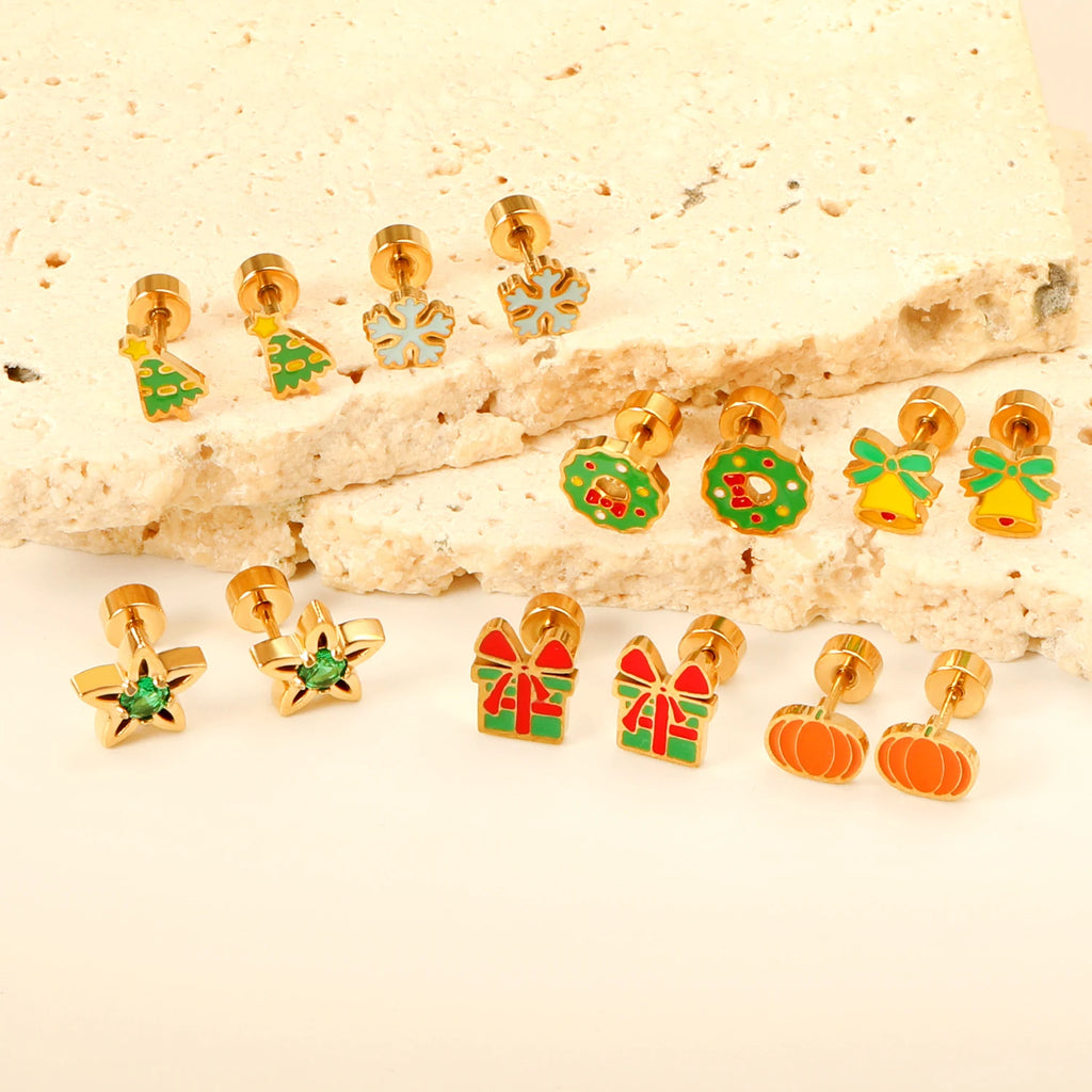 Sniegavīra Ziemassvētku auskari – svētku mirdzums ikvienam